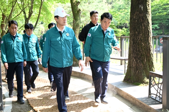 풍수해 대비 관악산 공사현장을 방문한 오세훈 서울시장-1