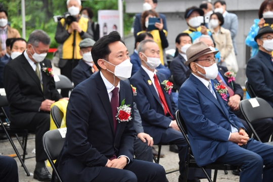 어버이날 행사에 참석한 오세훈 서울시장 (1)