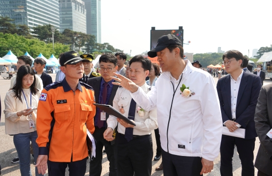 서울안전한마당 전기차 화재진압훈련 참관-5