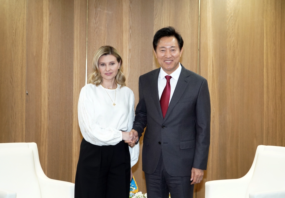 올레나 젤렌스카 우크라이나 대통령 영부인 면담-1